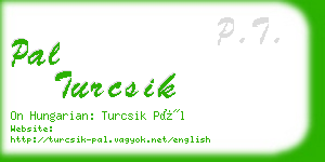 pal turcsik business card